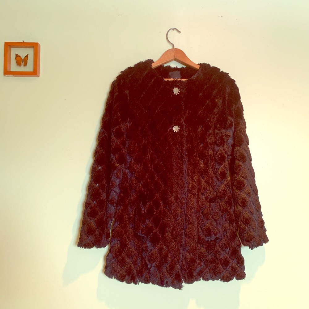 Ms Jane XS black faux fur Jacket